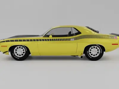 Plymouth AAR Cuda 1970 3D model 3D model