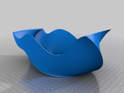 Waved Bowl Free 3D print model