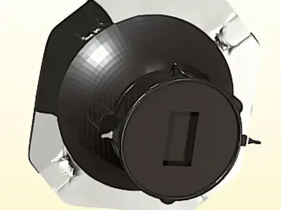 Piezo Horn Tweeter - High Poly Free 3D model