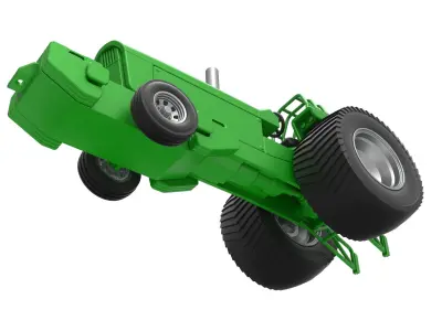 Pulling Tractor Pro Stock Scale 1 to 25 3D print model