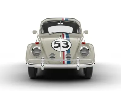 Volkswagen Beetle Herbie 1963 3d model 3D model
