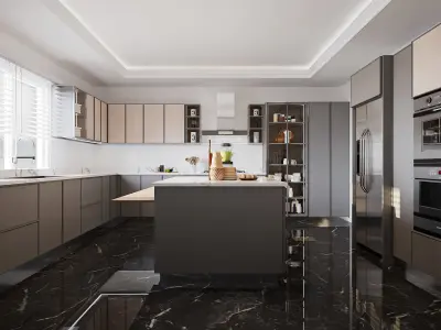 Luxury Modern Kitchen Design  3D model