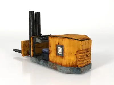 Forklift Pallet truck  Low-poly 3D model