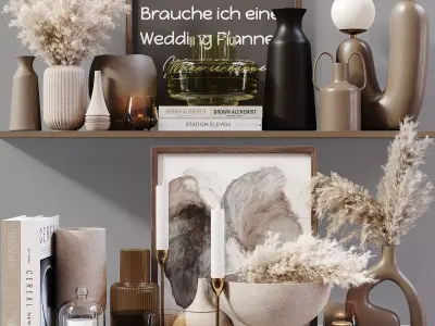 Decorative Set 02 3D model 7