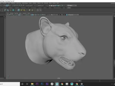 tiger head 3D model