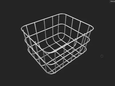 Wire Bin M05 Low-poly 3D model