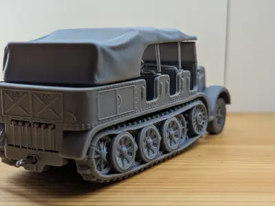 Sd Kfz 8 DB9 Zugkraftwagen 12t 3D print model