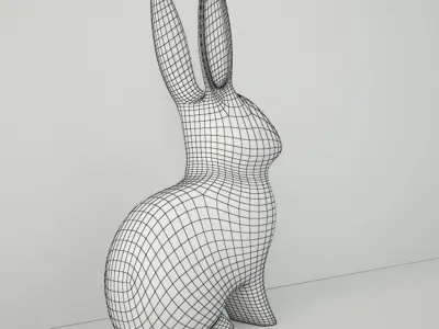 Brass Rabbit 3D model