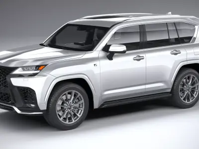Lexus LX 600 US 2022 3D model