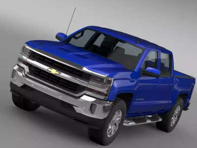 Chevrolet Silverado LT Crew Cab Short Box 2016 3D model