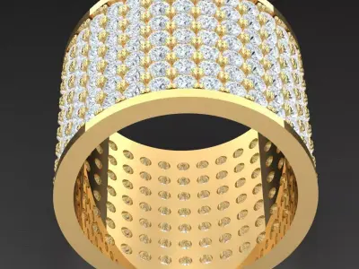 Luxury Men Rings Designs 4MR081 3D print model