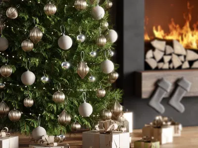 Decorative set05-christmas decor 3D model