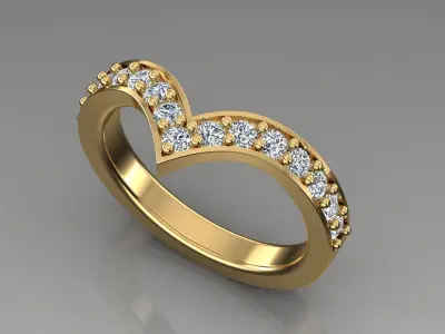 Band Ring 3D print model