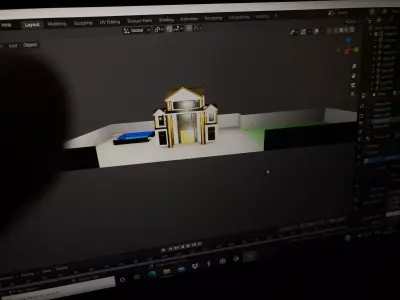 3d model for 3story house  3D model