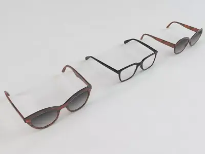 Sunglasses Collection 3D model