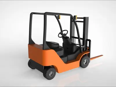 forklift truck 3D model