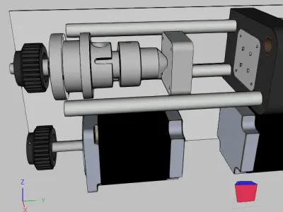 Mini mold injection machine 3D print model