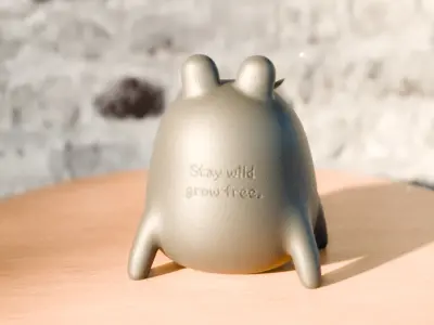 funny wild vase-frog vase 3D print model