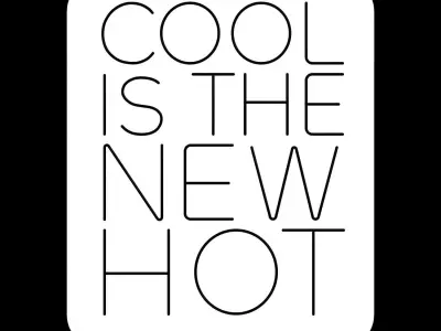 Cool Is The New Hot Neon Sign 3D model