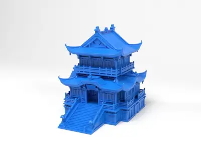 Chinese House 3D print model