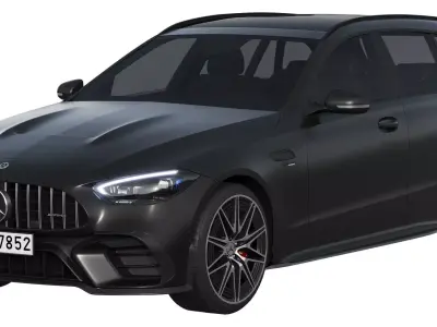 Mercedes-Benz C63 S AMG E Performance Estate 2023 3D model