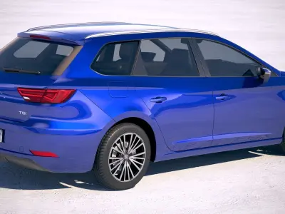 Seat Leon ST 2019 3D model