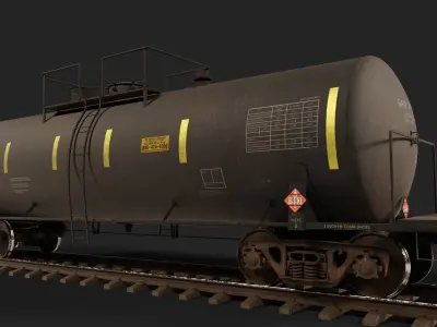 Railway Tank Car 3D model