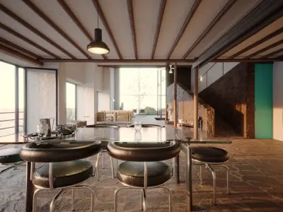 Le Corbusier Errazuris House 1930 3D model