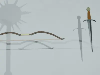 StylizedLowPolyMedievalWeaponPack Low-poly 3D model