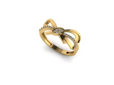 eight wedding ring 3D print model
