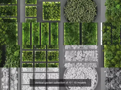 Vertical garden collection of 10