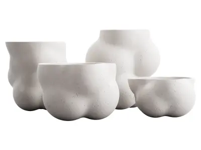 553 decorative vases and pots 10 Bubble vases 3D model