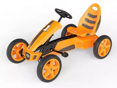 BERG Rally Pearl pedal go-kart Low-poly 3D model