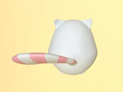 Catto kawaii cat 3D model