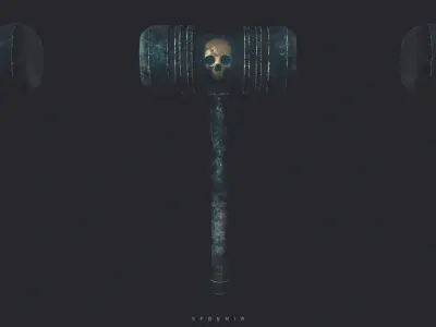 Death Hammer Low-poly 3D model