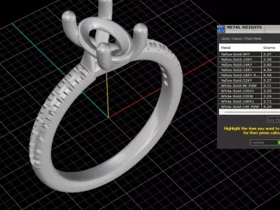 ring woman  3D print model 23