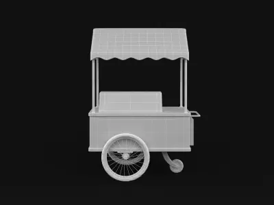 Ice Cream Cart 3D model