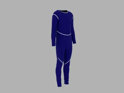 Sport Suit Low-poly 3D model