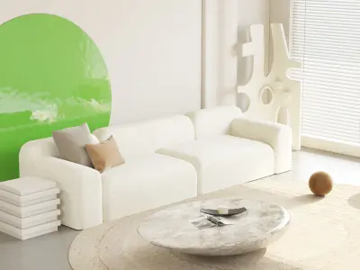 Modern residential indoor 3D model