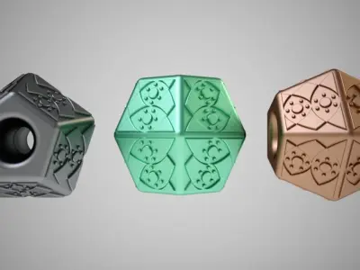 Pentagon Bead 3D print model