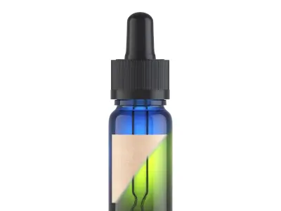 3d model Glass Dropper Bottle 3D model