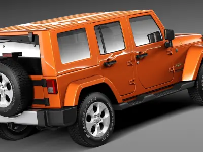 Jeep Wrangler Unlimited Sahara 2013 3D model