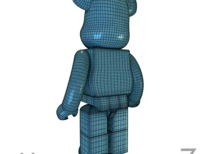 Light Blue Bear Brick 3D model