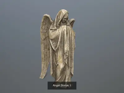 angels statue of angel 3D Model Collection