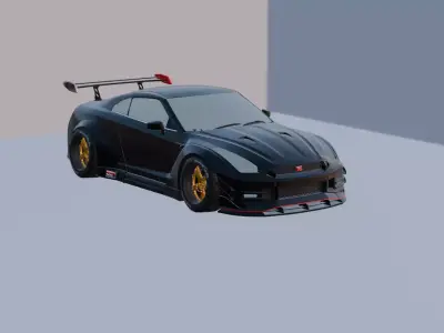 Nissan GTR35 WideBody 3D model
