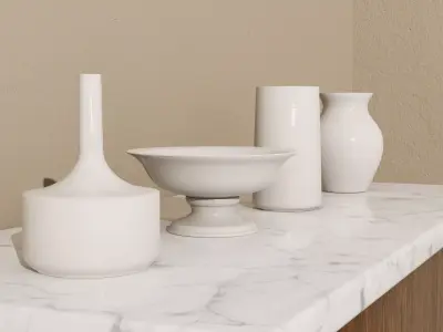 Vases bowl Low-poly 3D model