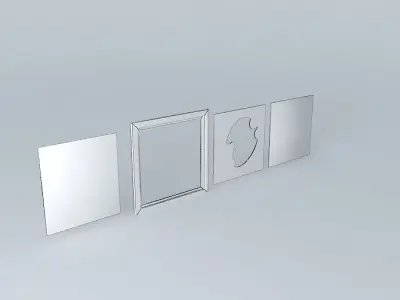 Picture Frame Bespoke Teddy Time for a Baby Boy Free 3D model