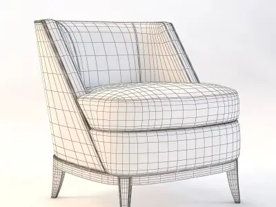 Bolier Modern Luxury Lounge Chair 92005 3D model