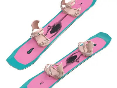 Snowboards 3 3D model