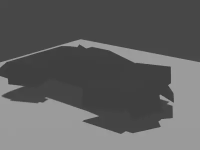 3D Futuristic Car Free low-poly 3D model